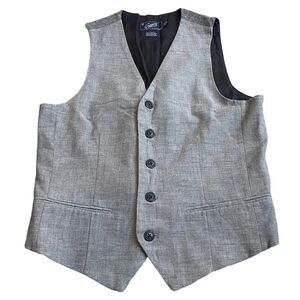 Grayers Clothiers Gray Herringbone Vest Size‎ S